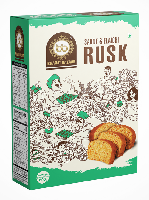 Saunf and Elaichi Rusk 600g