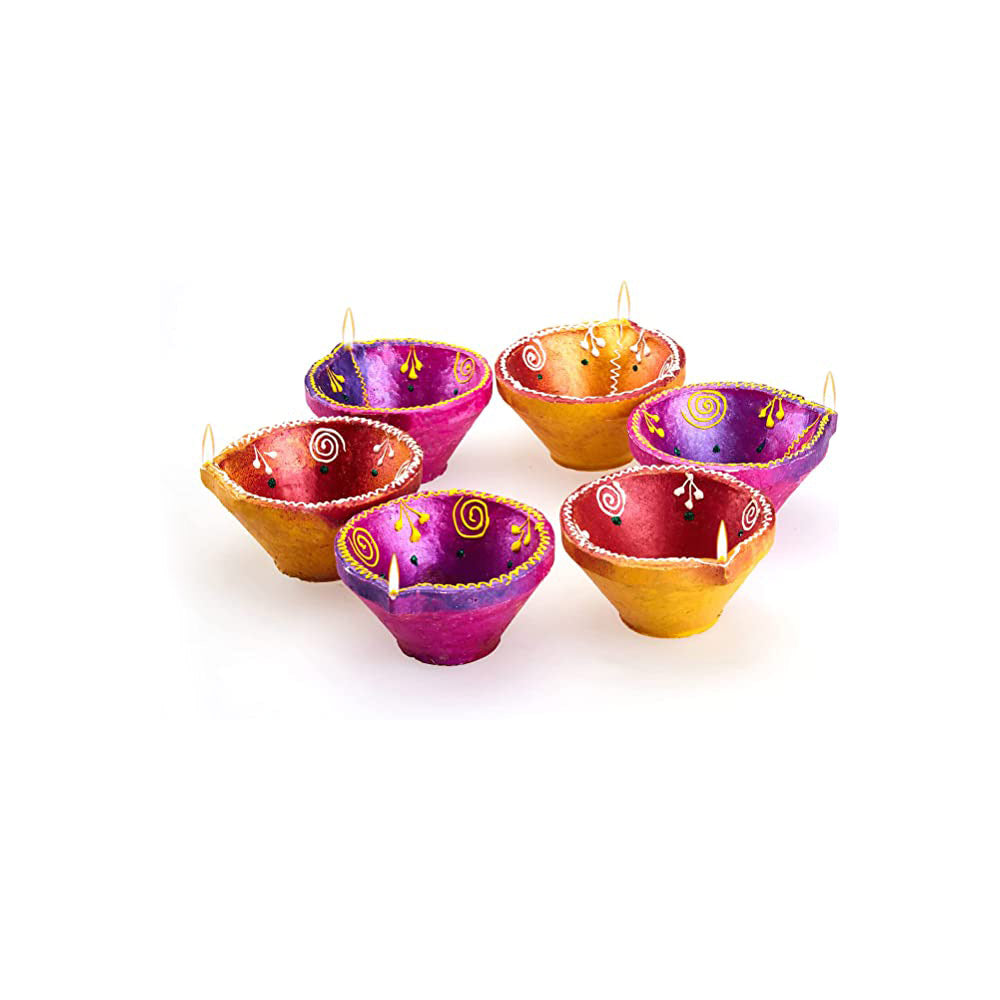 6 Piece Diya Set