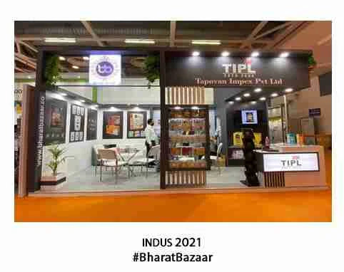 Bharat Bazaar stall at Indus 2021